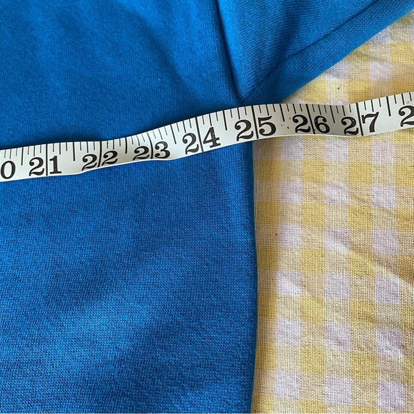 Vintage 80s Lady Wrangler Solid Blue Long High Neck Sweatshirt New Old Stock - Picture 8 of 8